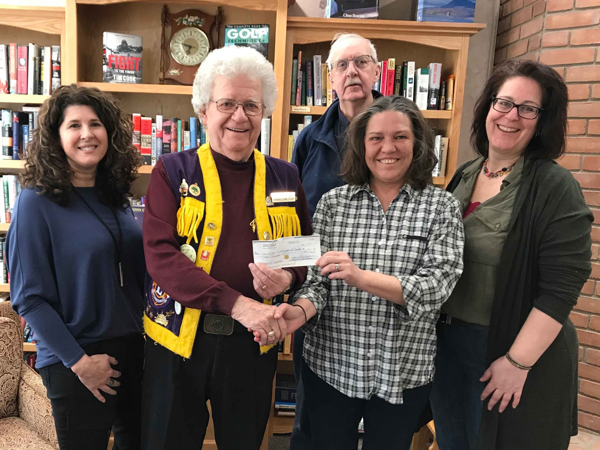 Fergus Lions Club donates $3,000 to Wellington County Learning Centre