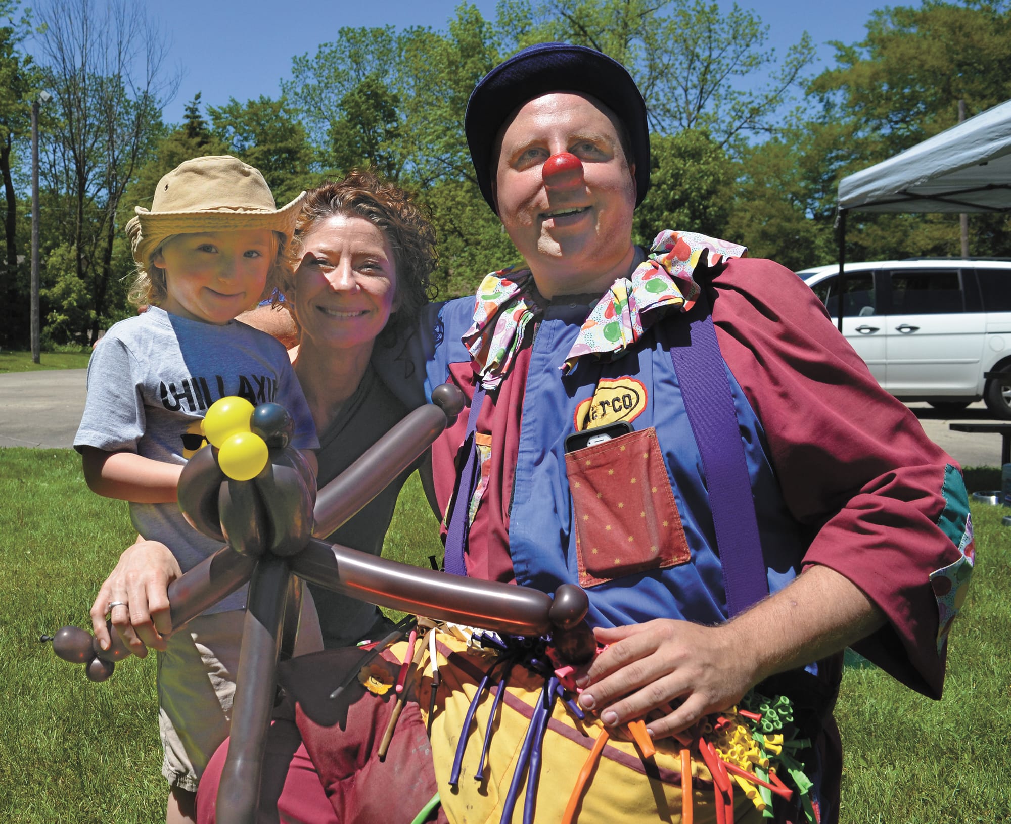 Clowning around at Pioneer Day in Rockwood