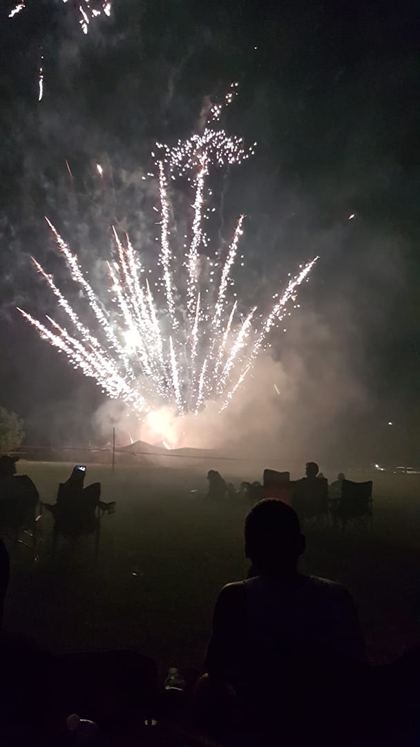 Fireworks  in Harriston on Canada Day