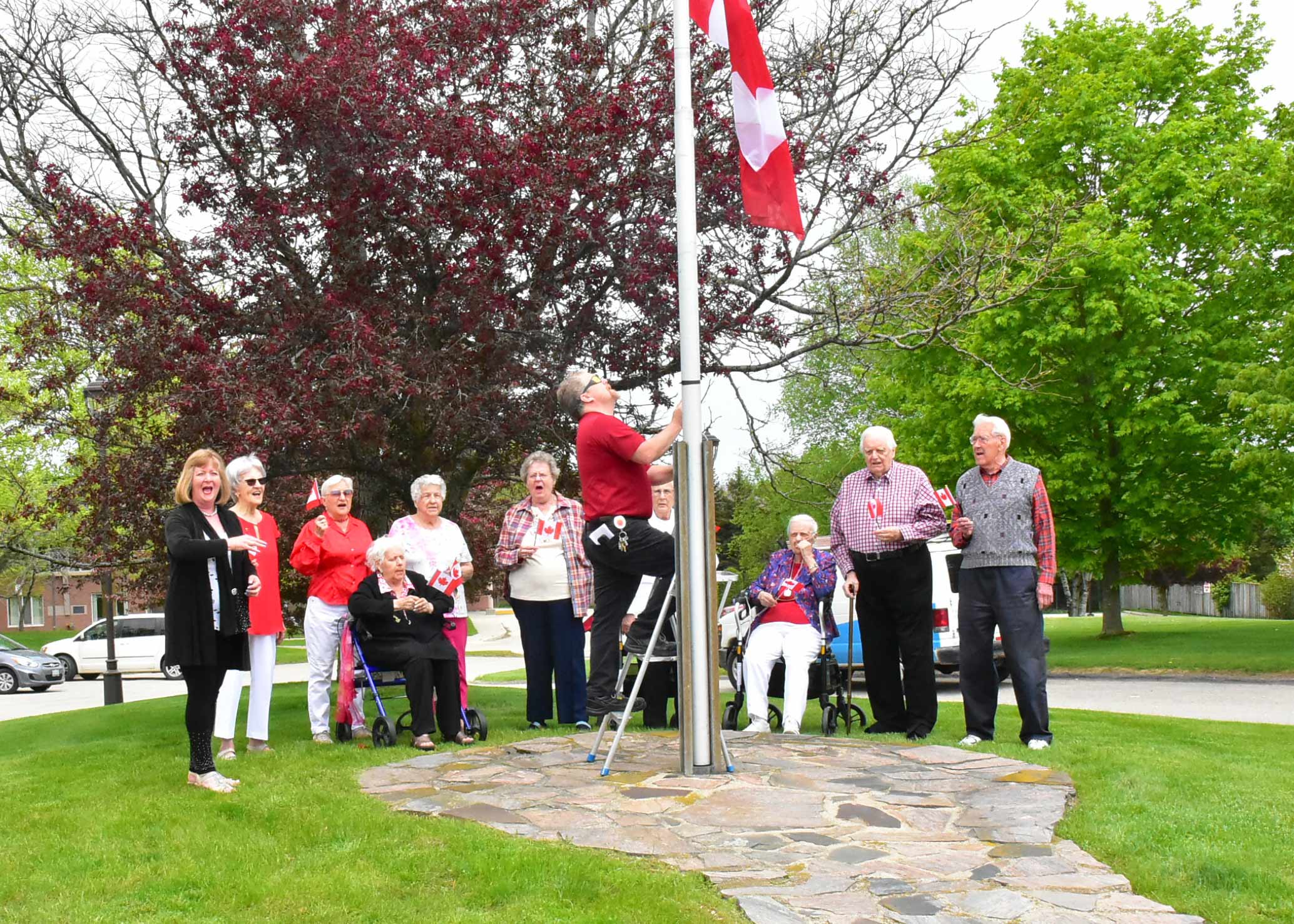 Heritage River Retirement Residence hosted annual flag raising event