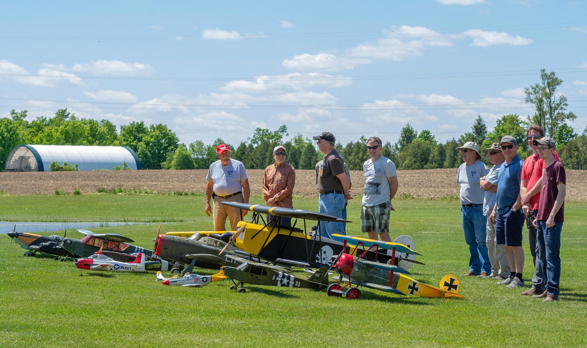 The Fergus Model Flyers had a fly-in to mark the 75th Anniversary of D-Day