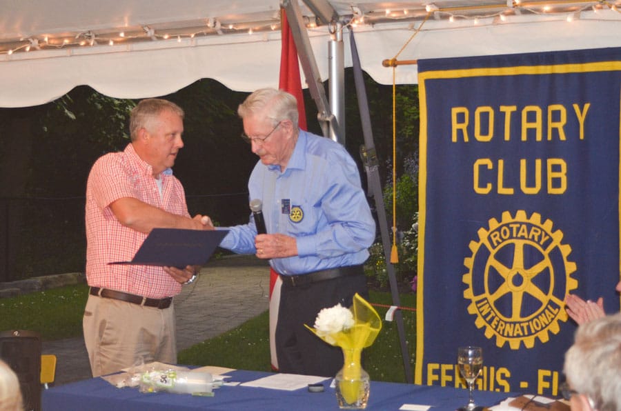 Adsett receives Rotary fellowship