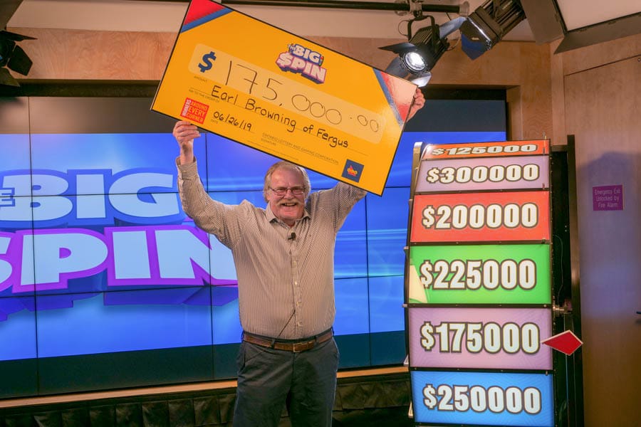 Fergus man wins $175,000 with OLG’s The Big Spin instant game