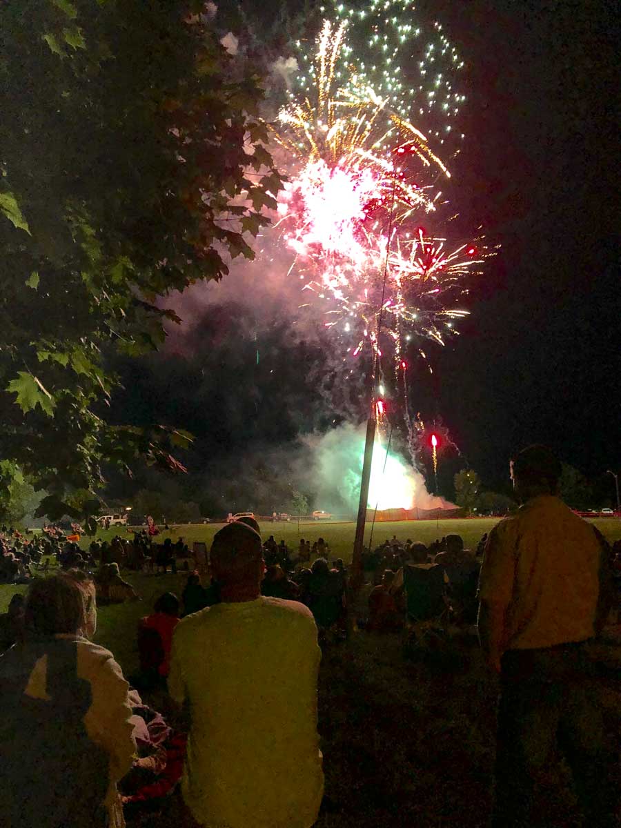 Fireworks end Canada Day celebrations in Harriston