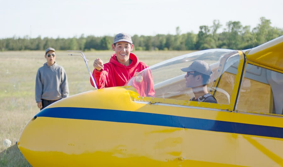 Cadet training with glider pilot scholarship