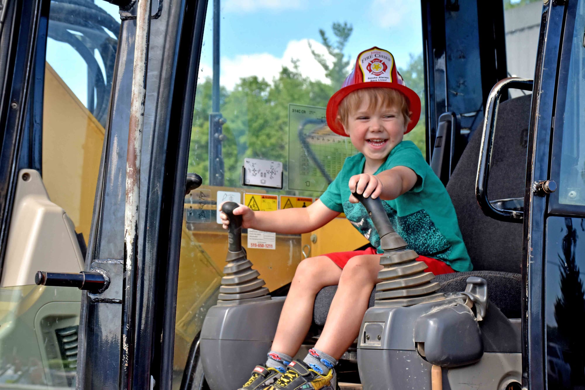 Having a blast at Erin Touch-a-Truck