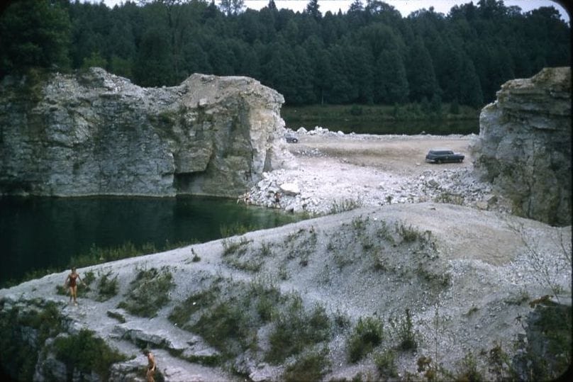 Village’s quarry created by Elora White Lime Co.
