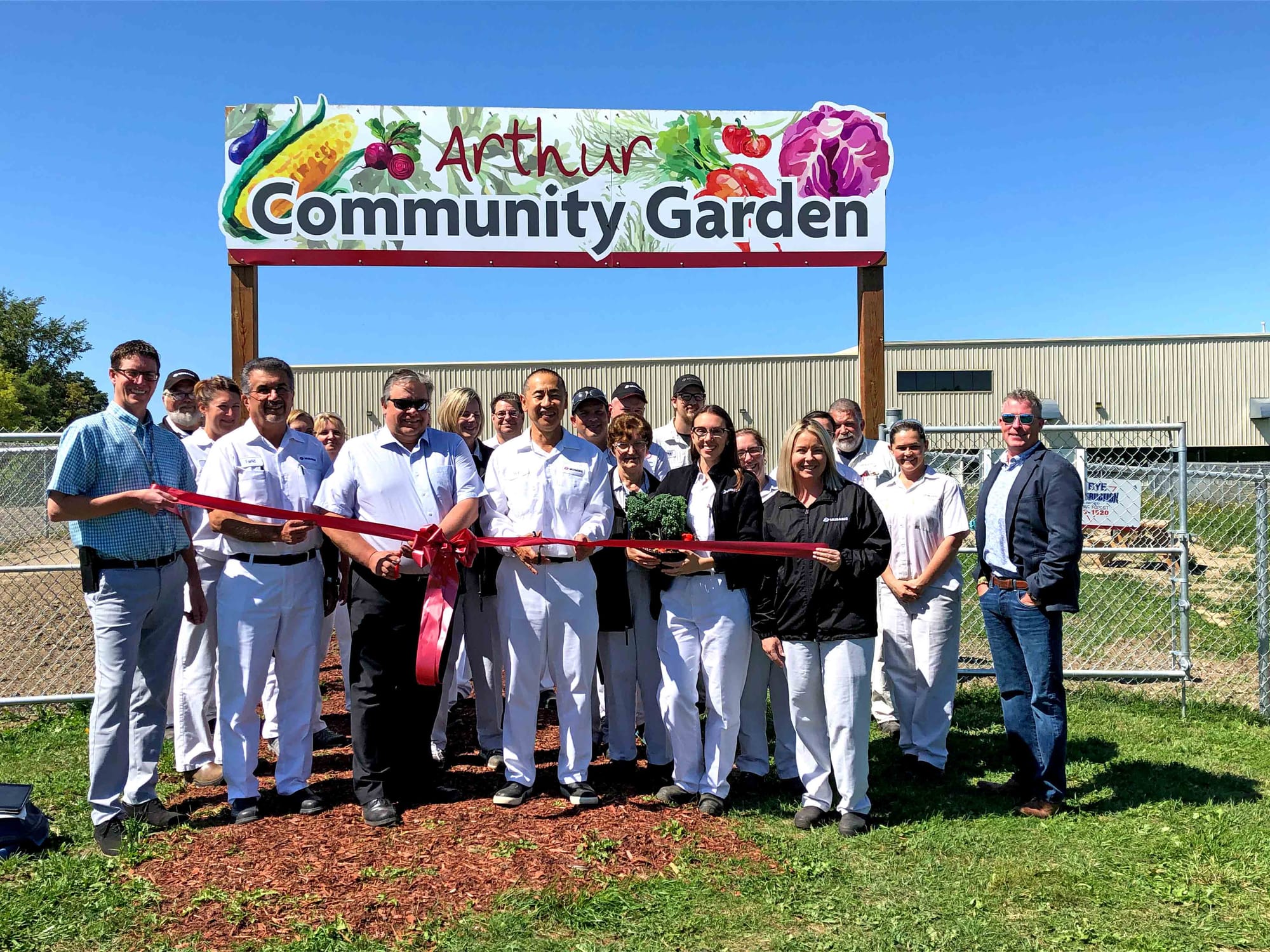 Musashi Auto Parts  opens Arthur Community Garden