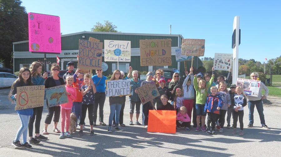 Erin Public School students led a climate rally