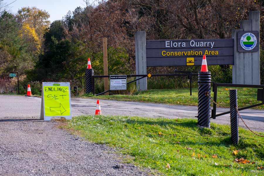 Elora Quarry site of film set for a television series