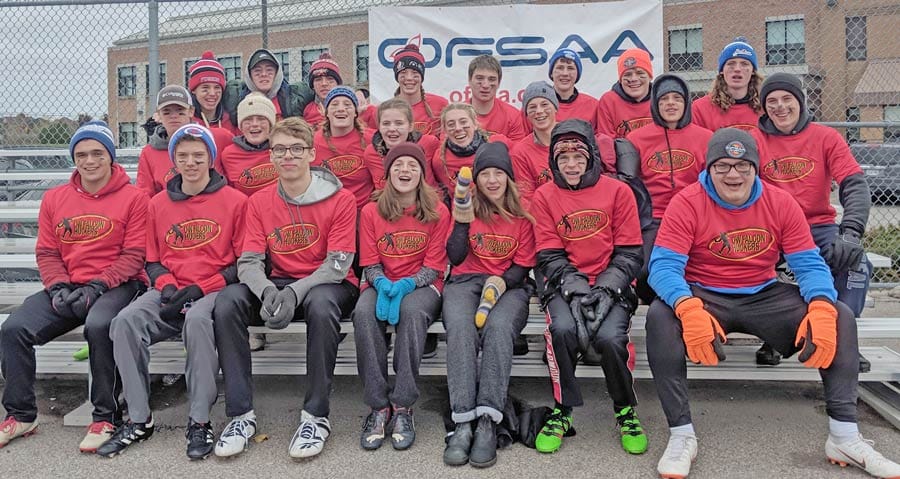 Centre Wellington District High School's ultimate frisbee team compete at OFSAA