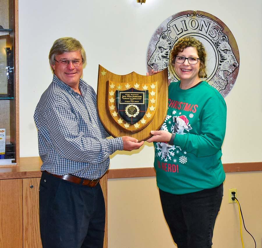 Fergus Pipe Band celebrated the season