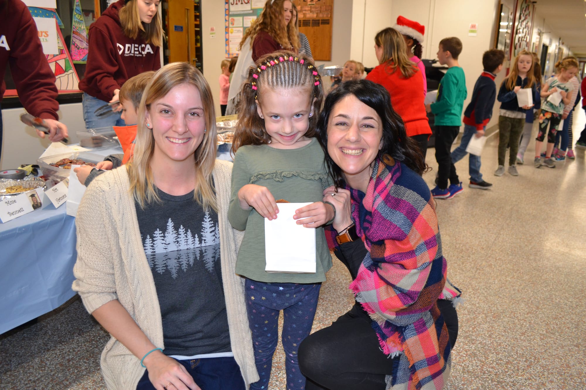 Students work together for "There's Snow Thing Like a Cookie" event
