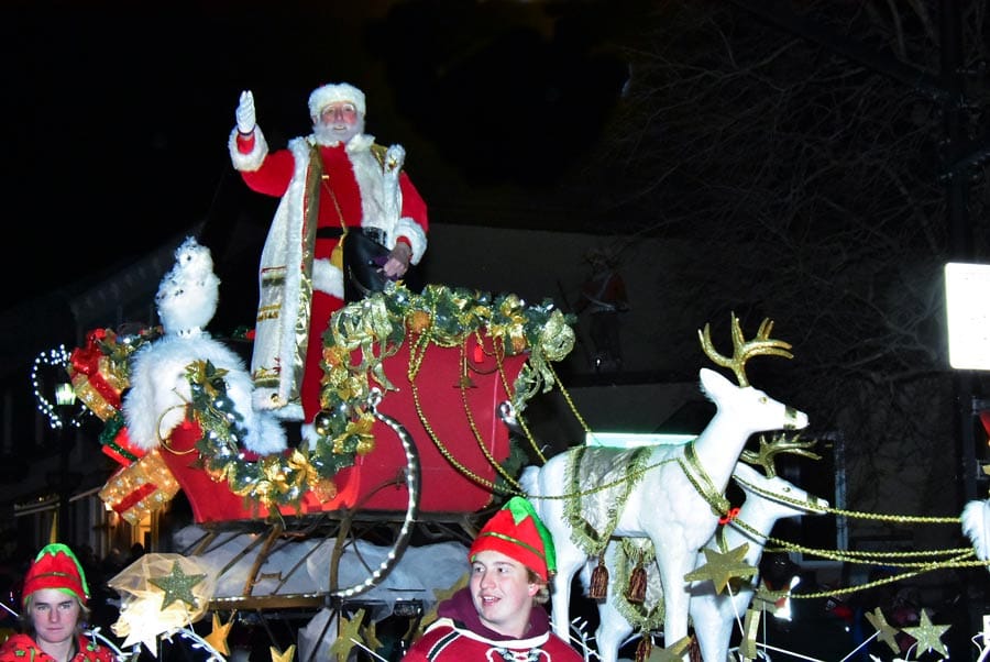 Elora welcome Santa Claus with annual parade