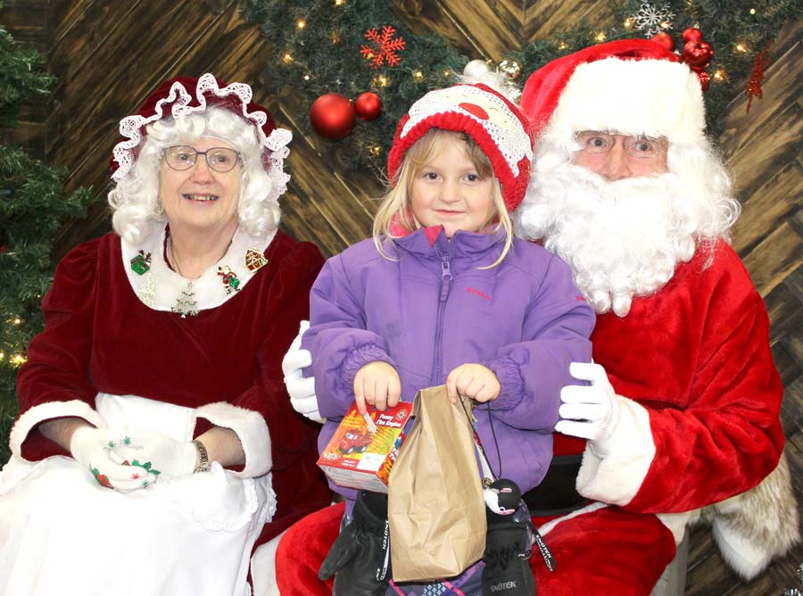 Clifford welcomed Santa to town