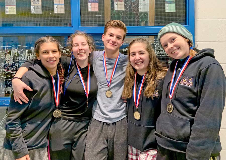 Erin District High School's wrestling team athletes bring home medals