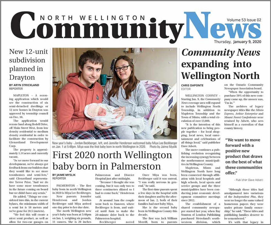 Community News  expanding  into  Wellington North