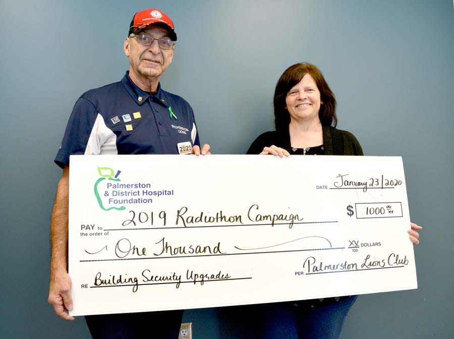 Palmerston Lions show support for local hospital
