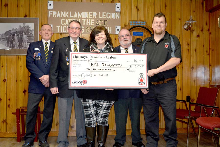 Palmerston Legion makes donation to hospital foundation