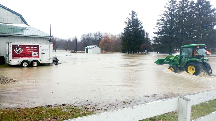 Flooding contained to low-lying areas as record rainfall recorded in region