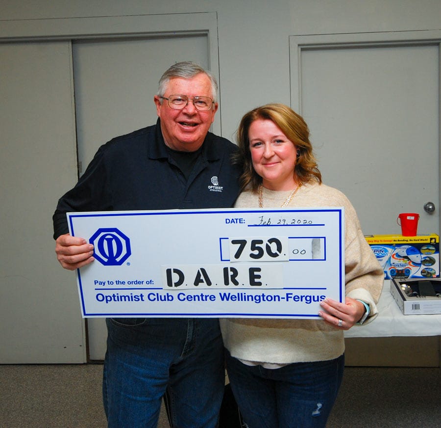 Optimist Club of Centre Wellington make donations