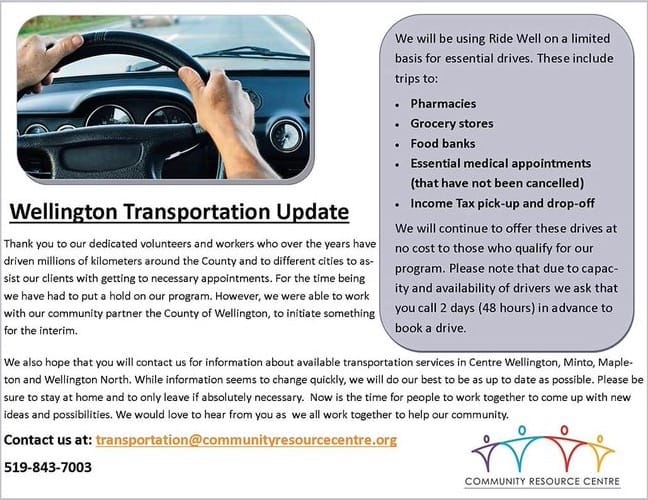 Resource centre offering limited services during COVID-19 crisis