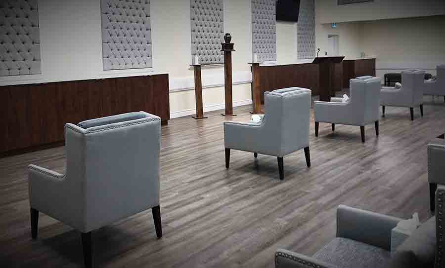 Funeral homes live-stream services; limit gatherings