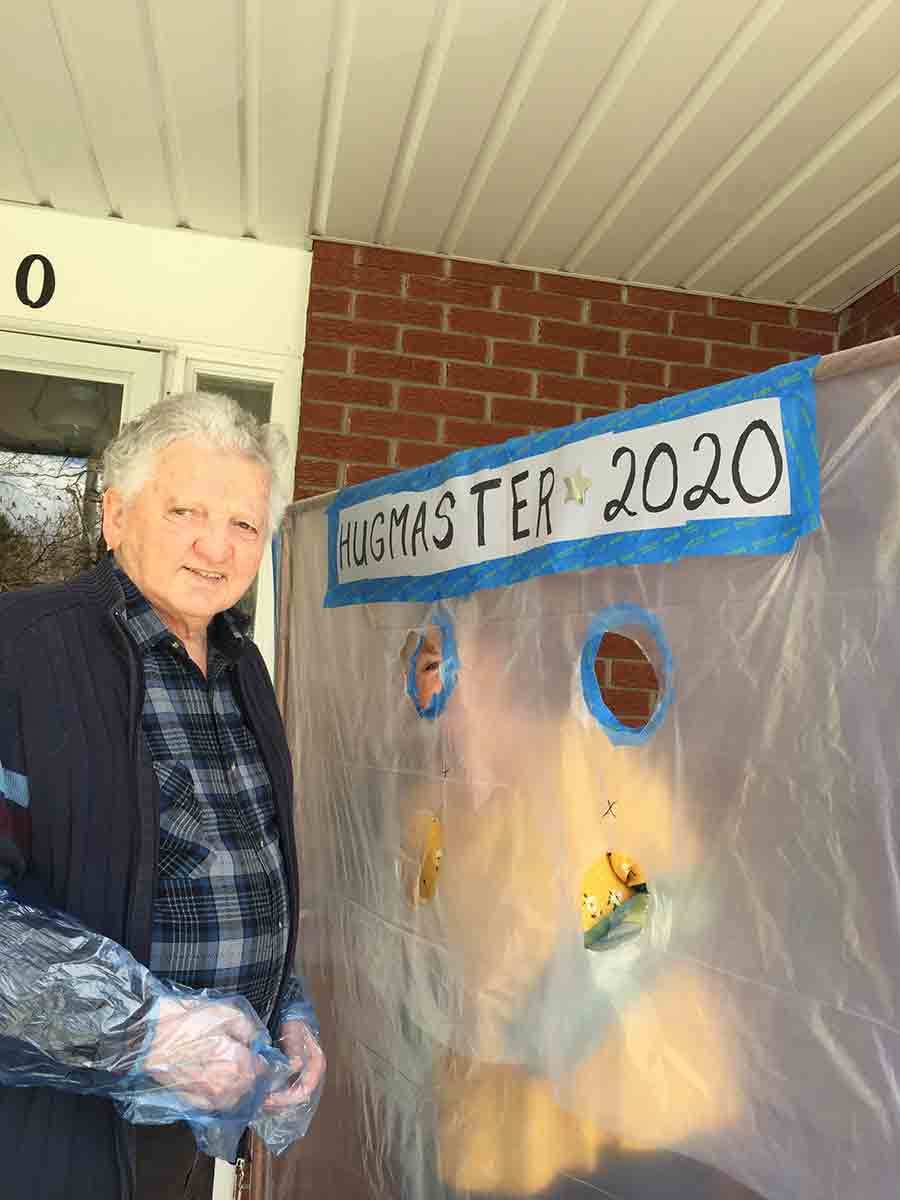 Fergus family creates hugmaster to celebrate father's birthday