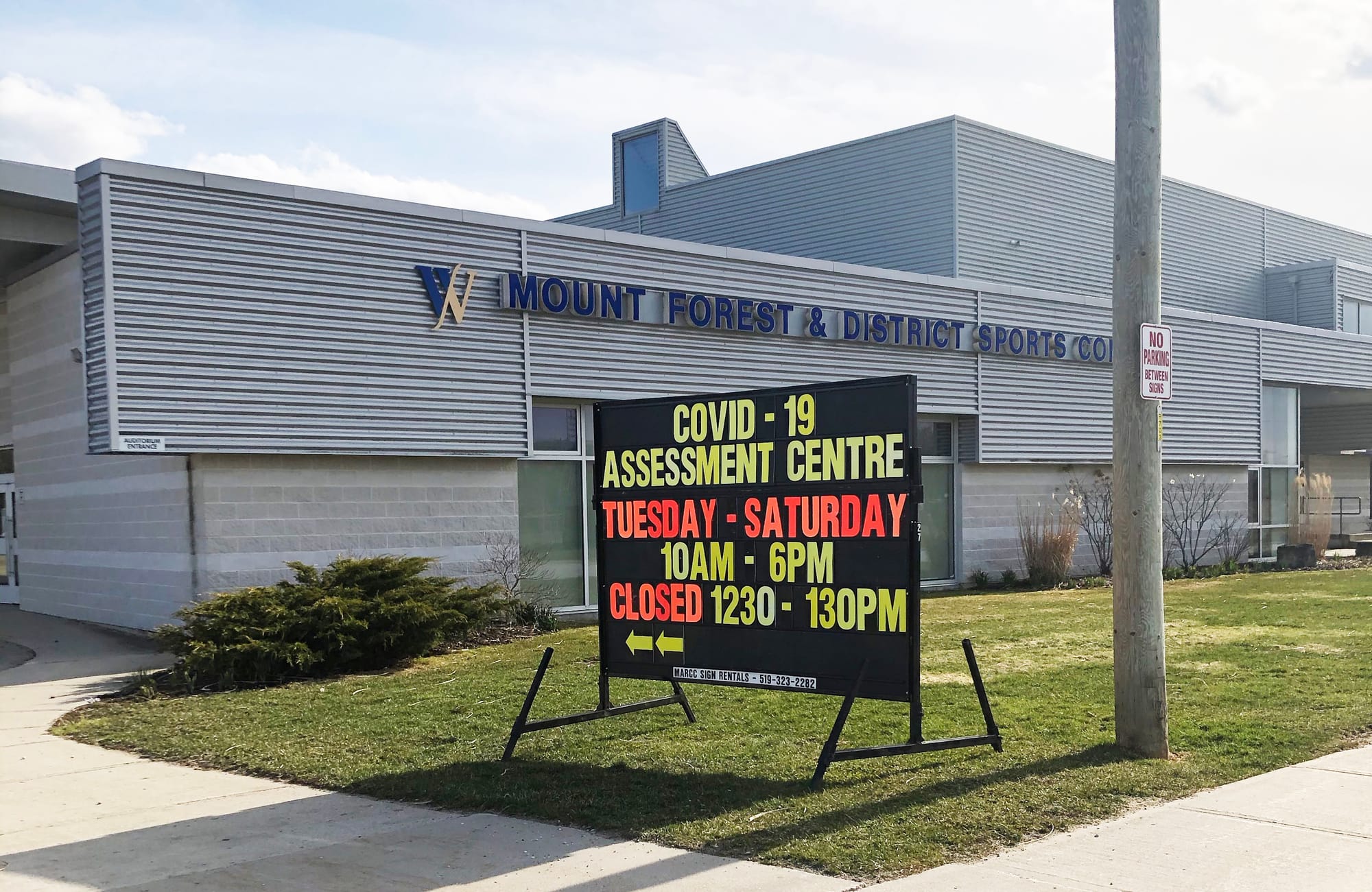 Hours changed at COVID-19 assessment centre in Mount Forest