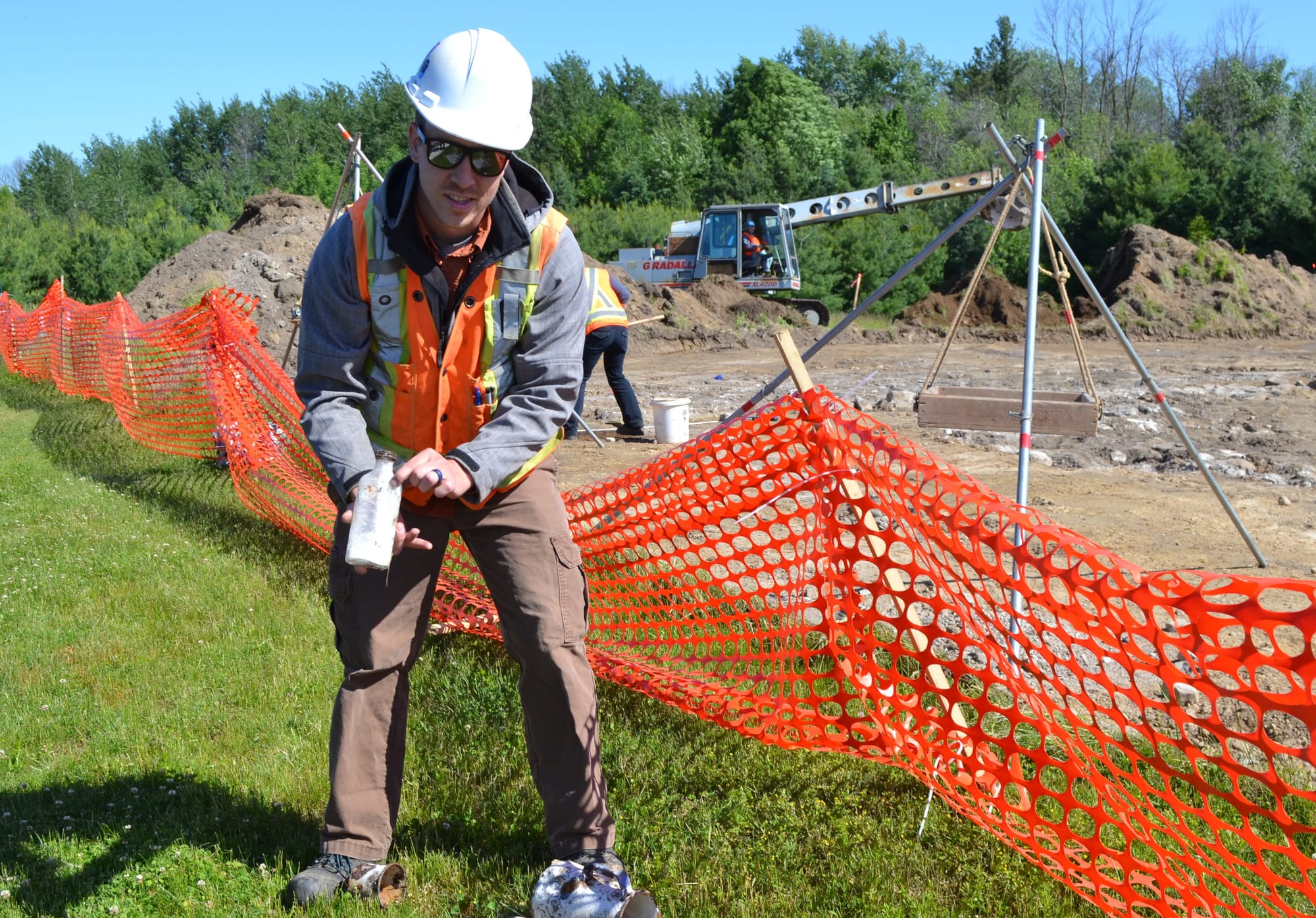 Archaeological dig unearths foundation of old farmhouse near county museum
