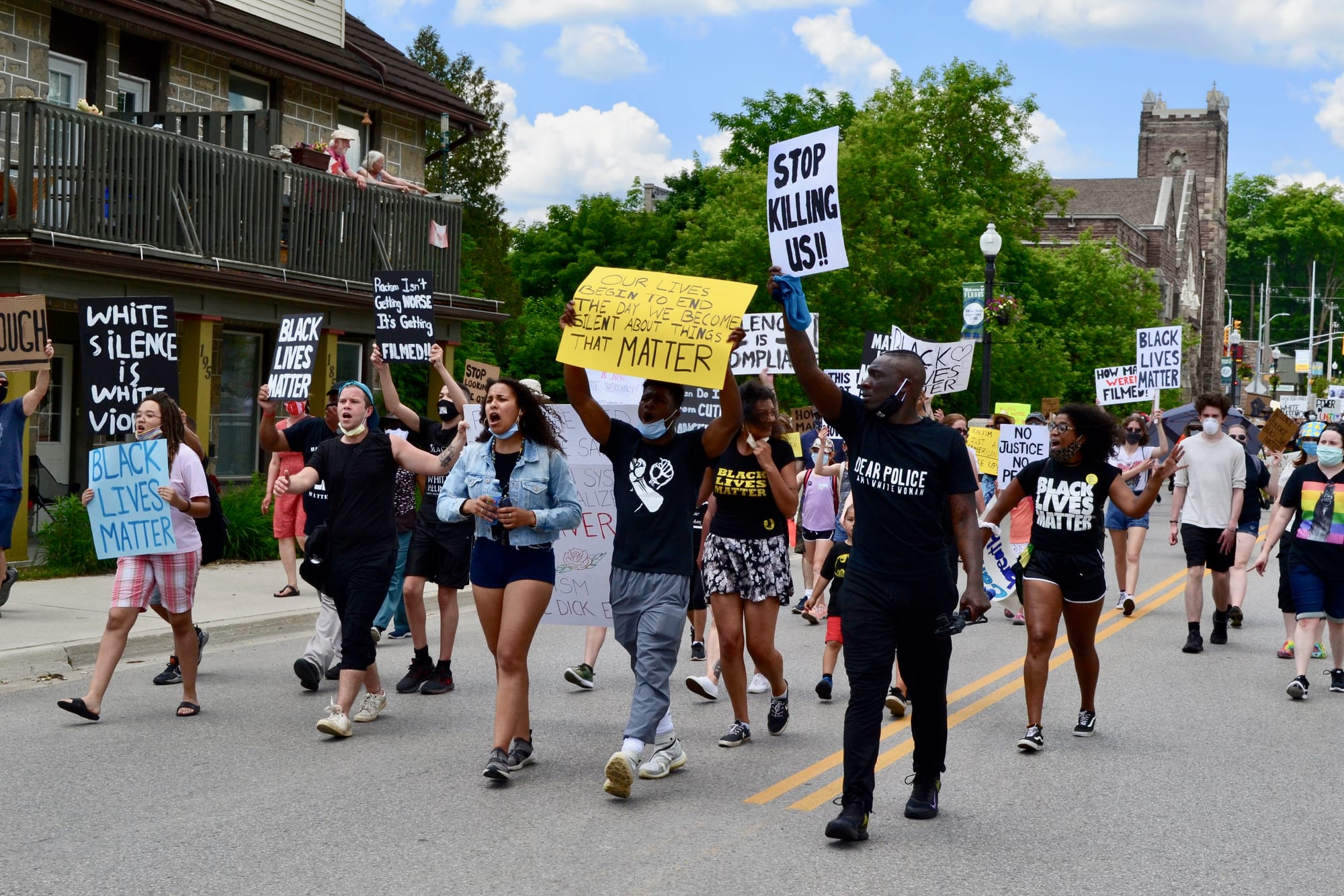 Black Lives Matter protest in Fergus draws about 500