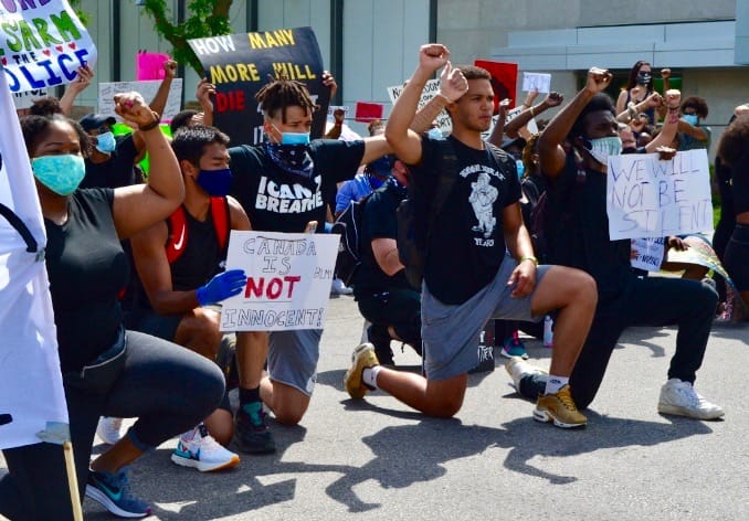 Thousands converge at Guelph City Hall for Black Lives Matter rally and march