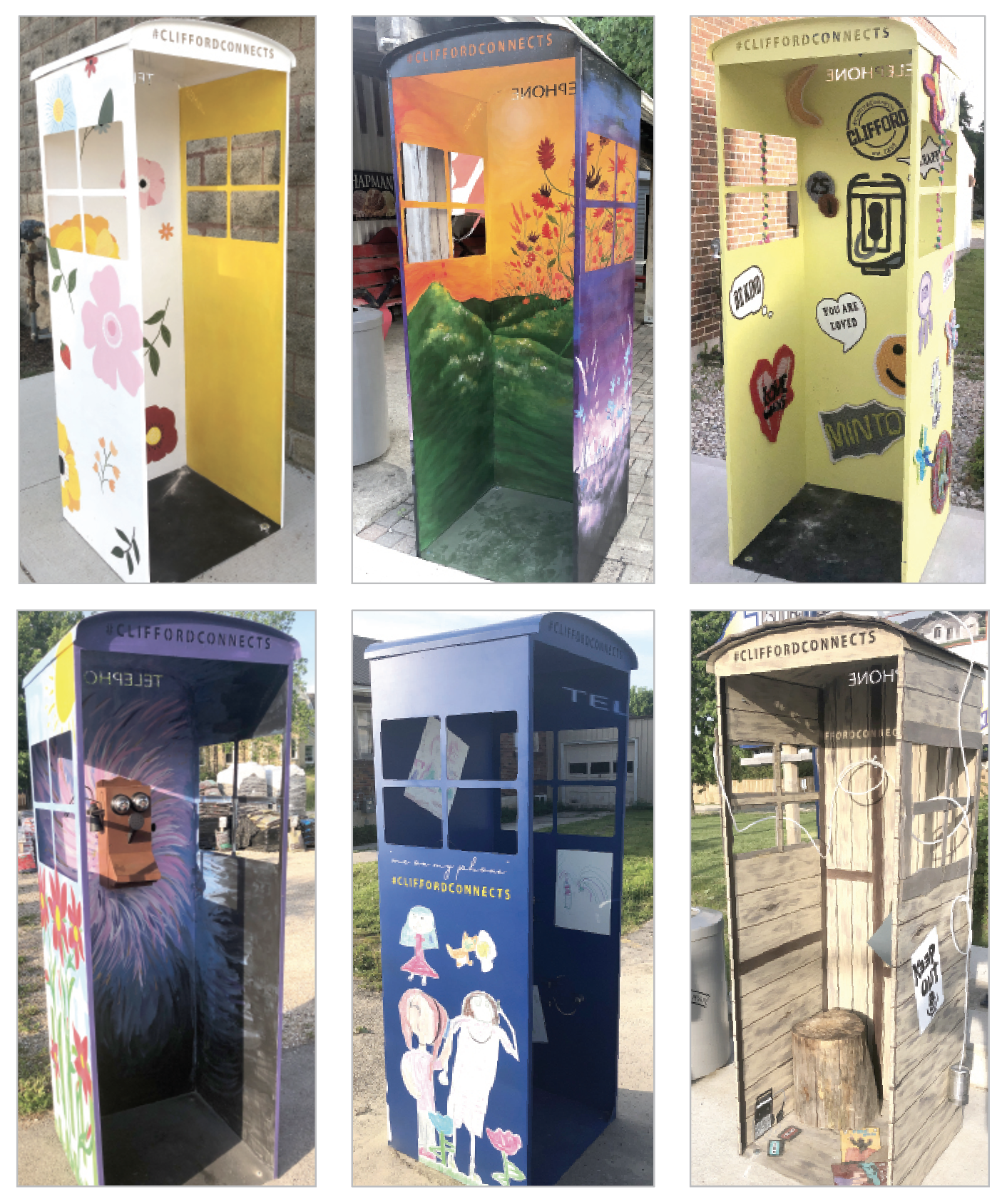 ‘These Booths Were Made for Talking’ public art project unveiled in Clifford