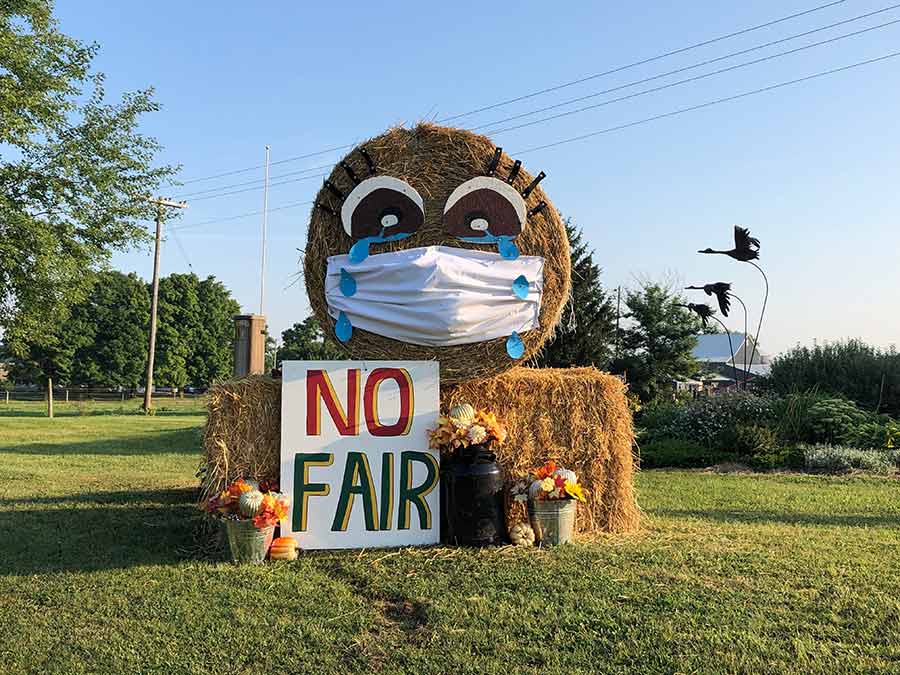 Harriston-Minto Fair may be cancelled, but the bale sculpture tradition is not