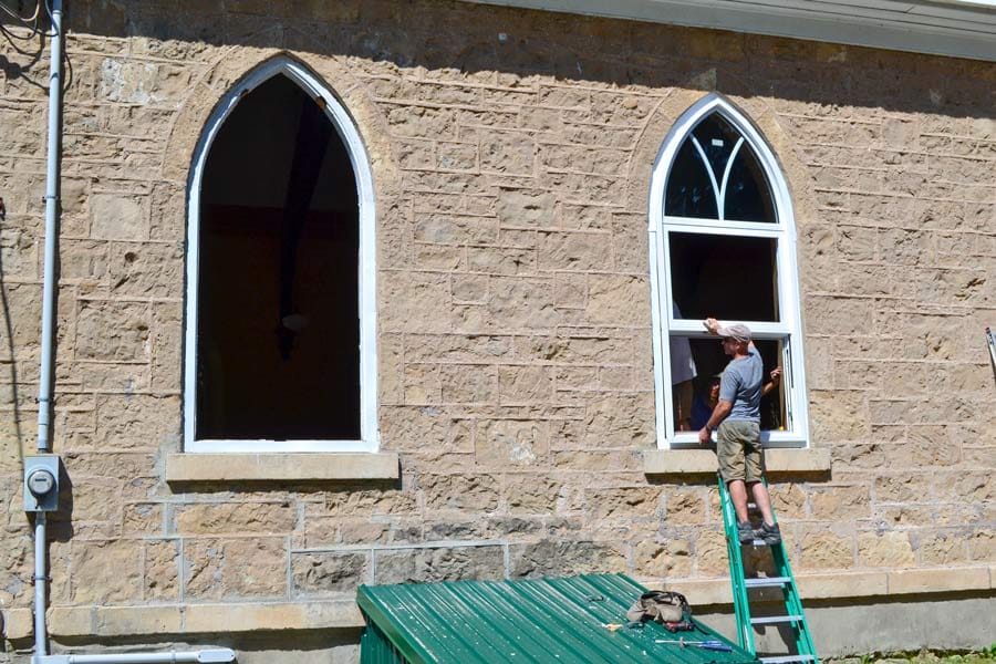 Everton Community Church installs new windows