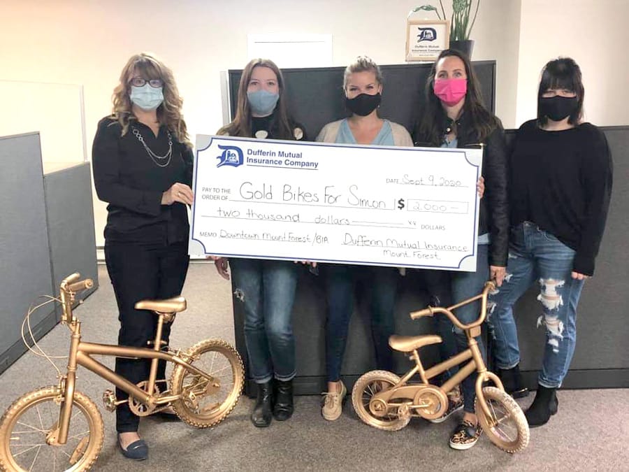 Gold bike campaign raising funds to assist local youth fighting cancer