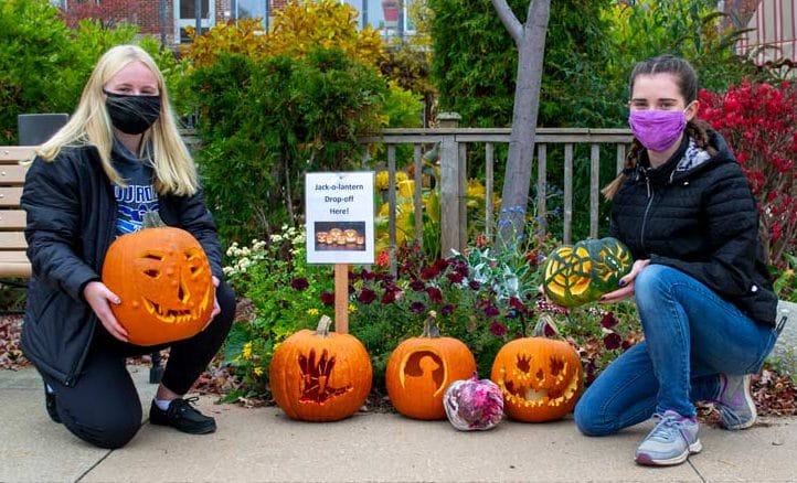 Local teens hoping to bring pumpkins, cheer to Wellington Terrrace residents