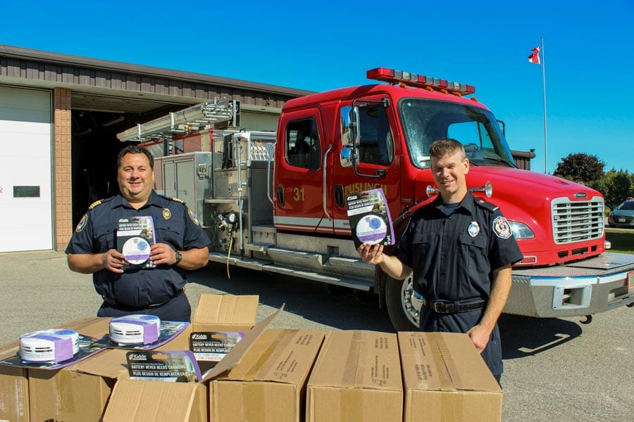 Enbridge Gas donates smoke and CO detectors to local fire departments