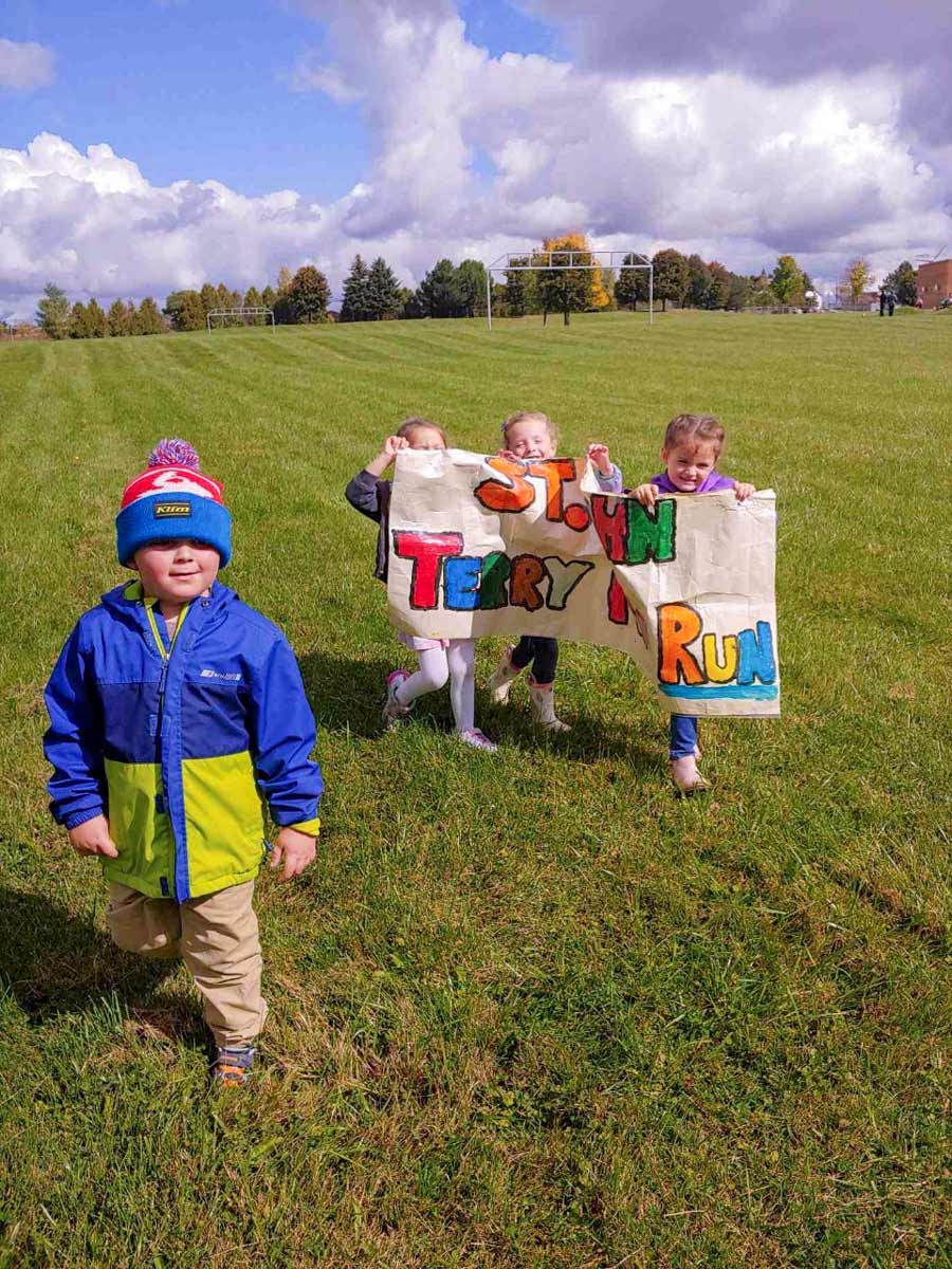Students from St. John Catholic School took part in annual Terry Fox Run
