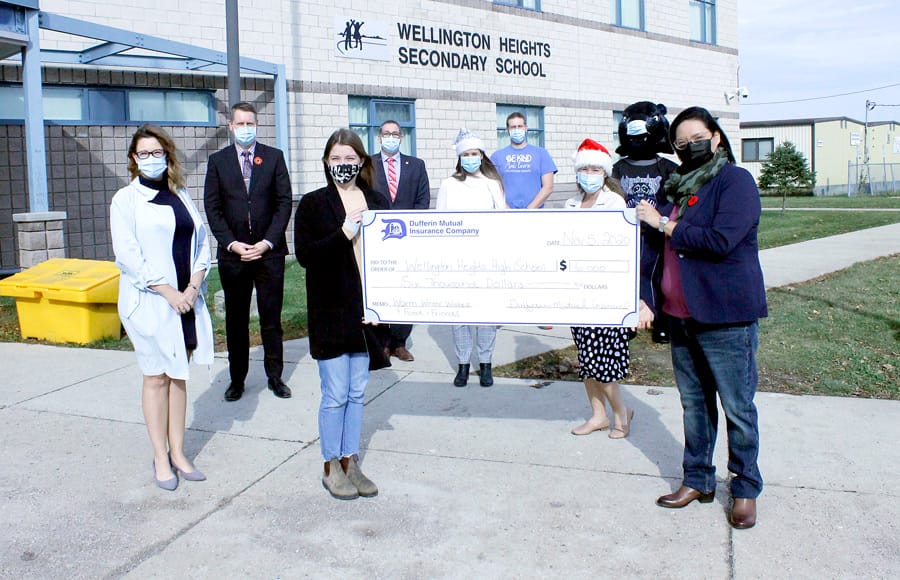 Donation from Dufferin Mutual will assist programs at WHSS