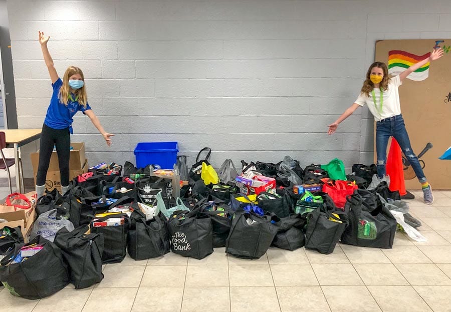 Elora Public School families donate items to Centre Wellington Food Bank