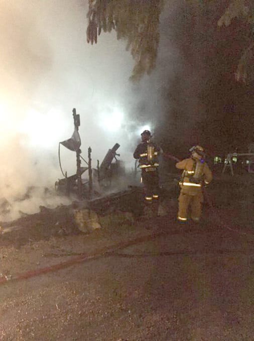 Garage fire in Mapleton destroys building, damage estimated around $50,000