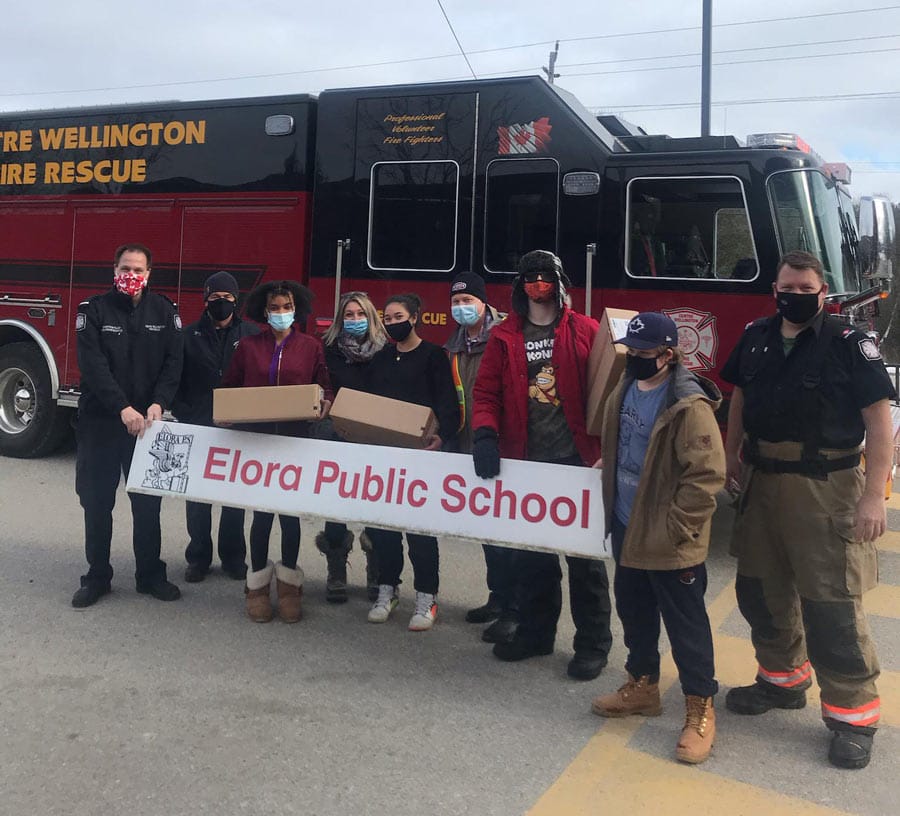 Centre Wellington firefighters make candy cane deliveries to local schools