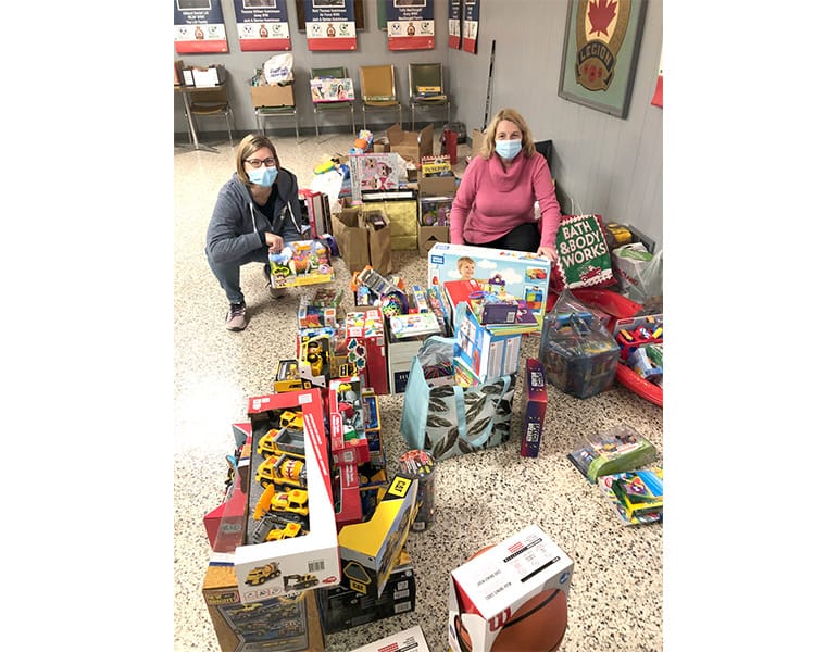 Leslie Motors, Harriston Kinsmen and Harriston Legion held toy drive for local food bank