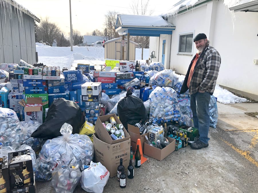 Moorefield Optimist Club held a successful bottle drop-off event on Jan. 8
