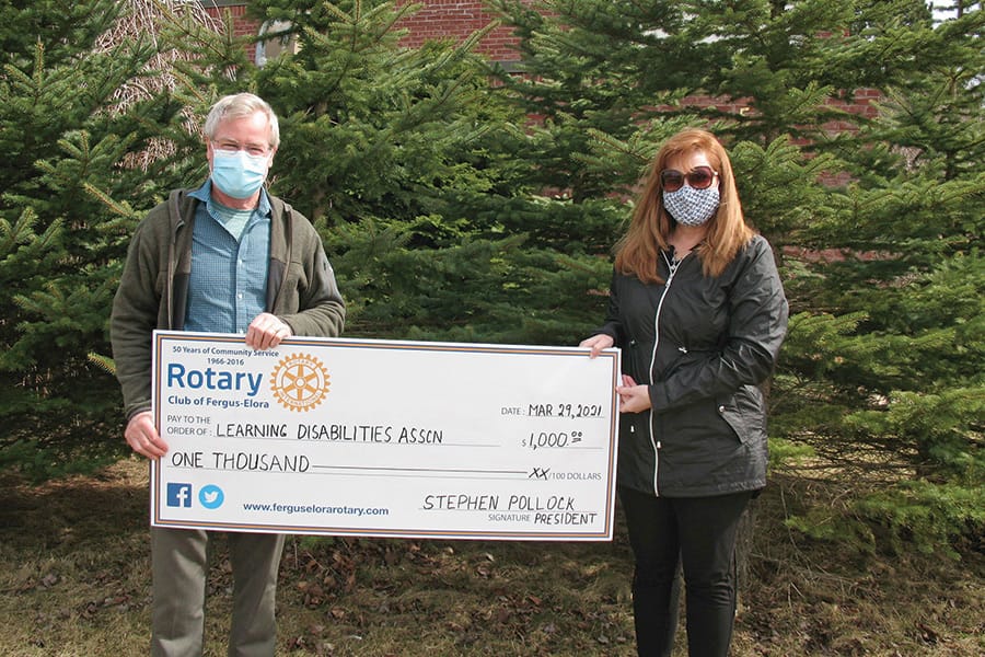 Rotary Club of Fergus-Elora makes donations to local groups