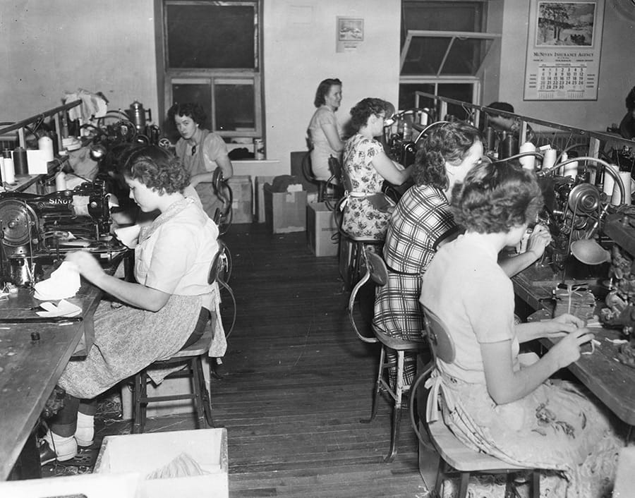 New Savage Shoe factory big news in Fergus in 1954