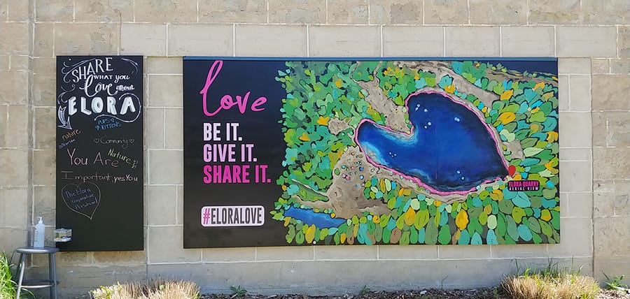 New mural at Elora arts centre