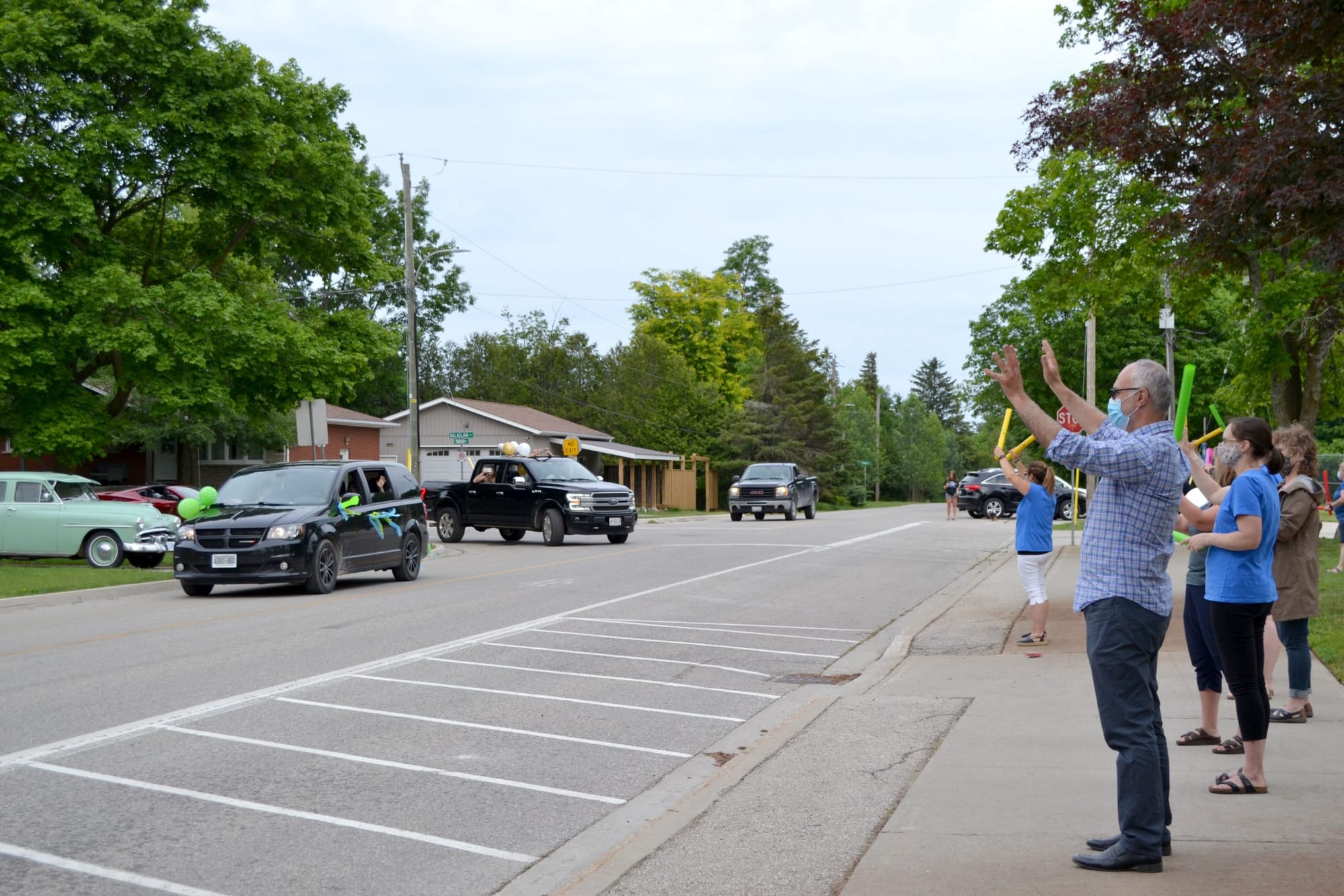 Rockwood Centennial Public School held a drive-by Grade 8 graduation ceremony