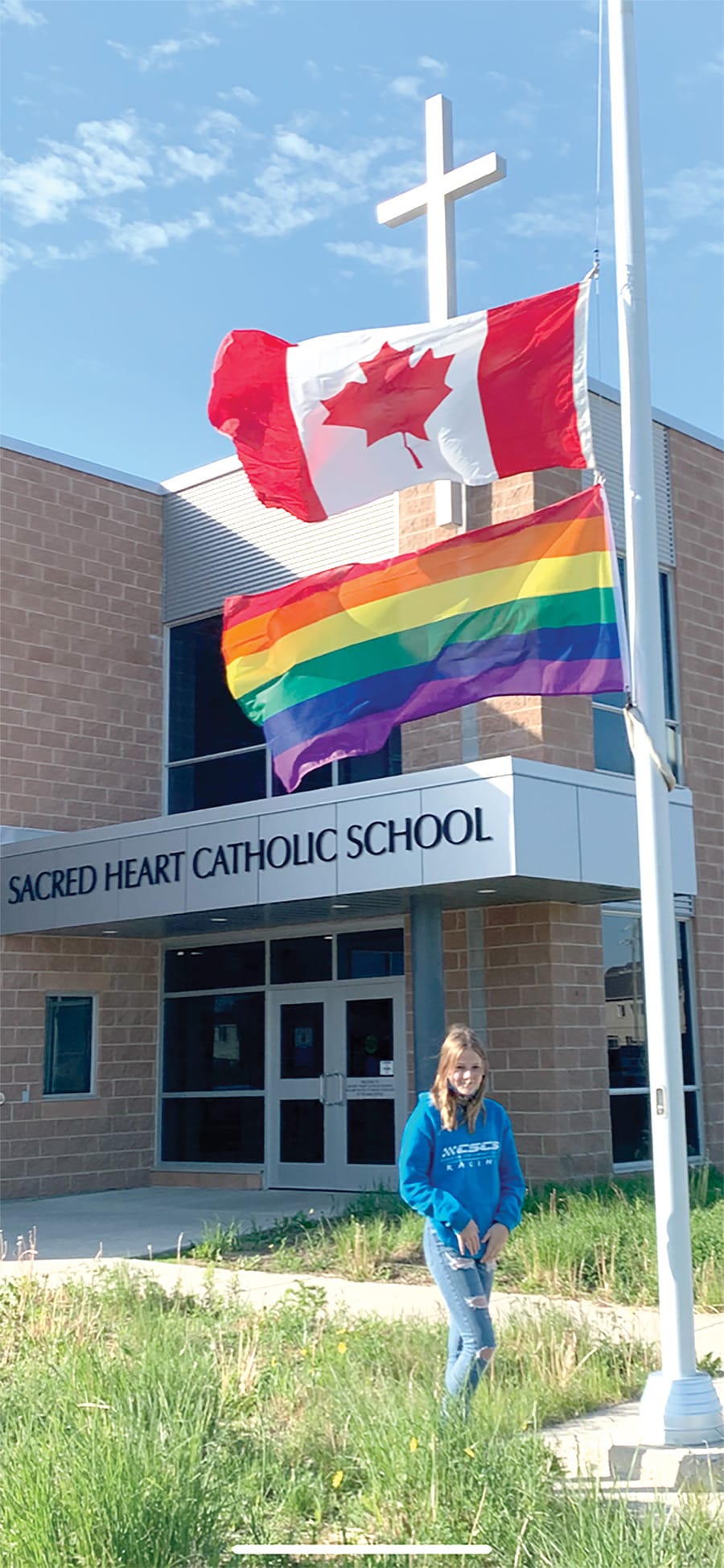 Rockwood's Sacred Heart Catholic School shows support for Pride Month